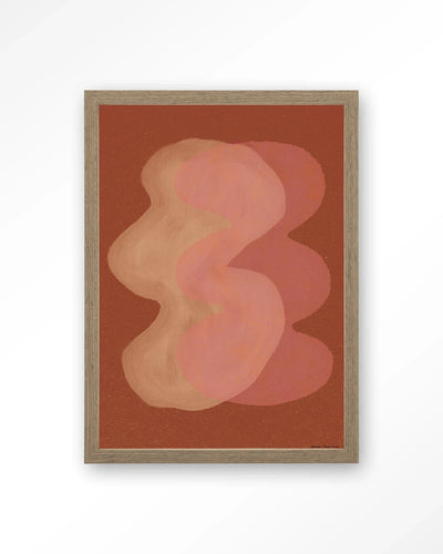 Elementa Rossa 2 - Moderne Wanddecoratie | Artprint, Glass Art, Wandkleed by Urban Cotton