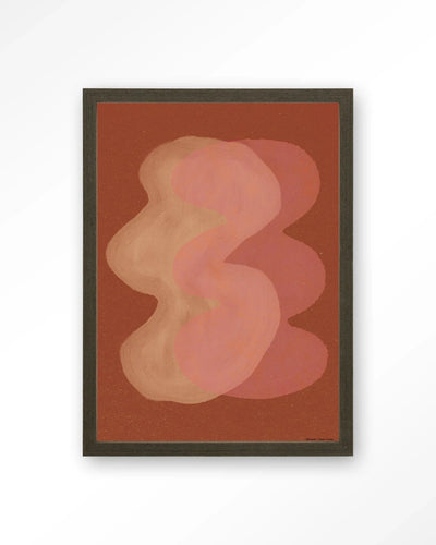 Elementa Rossa 2 - Moderne Wanddecoratie | Artprint, Glass Art, Wandkleed by Urban Cotton