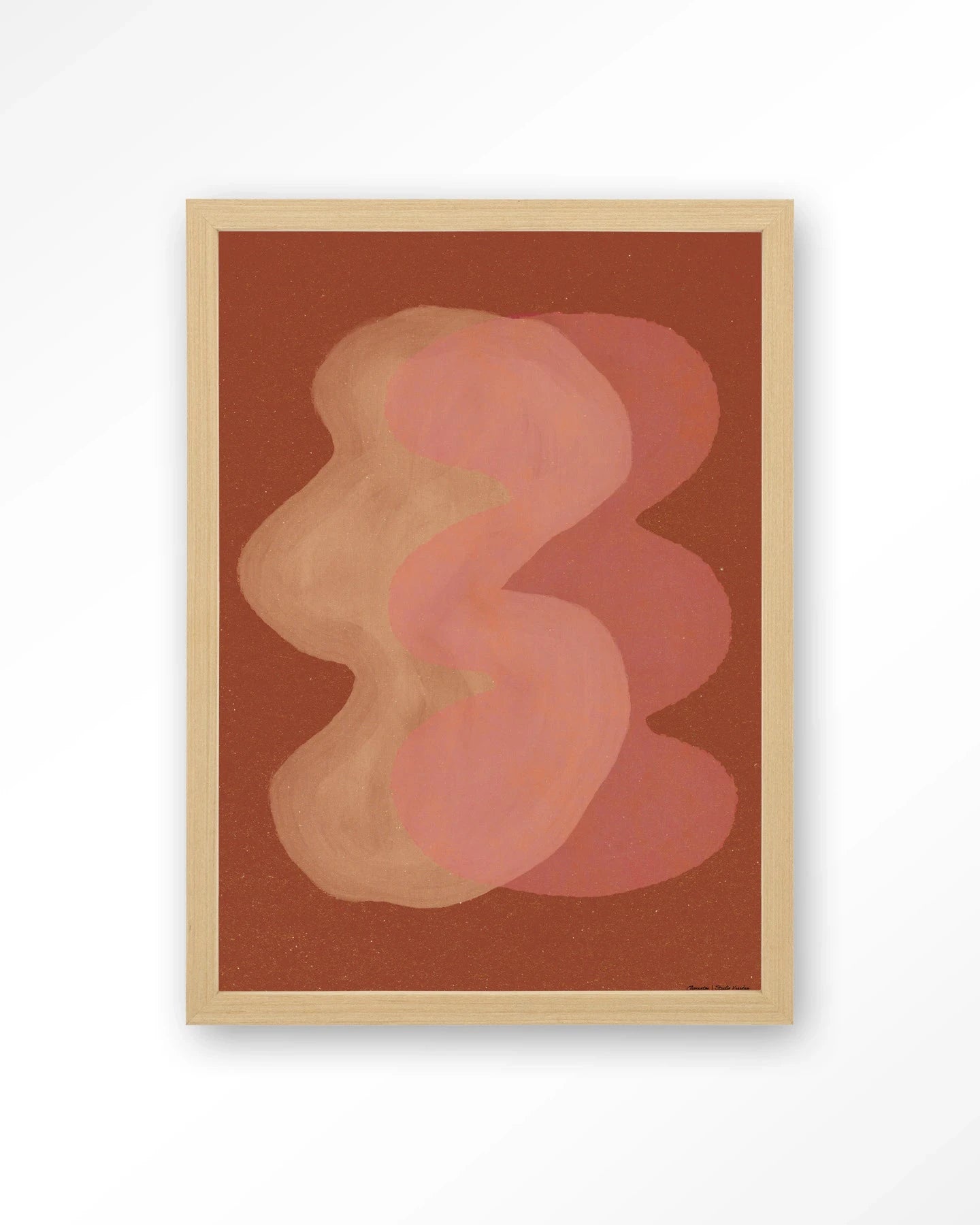 Elementa Rossa 2 - Moderne Wanddecoratie | Artprint, Glass Art, Wandkleed by Urban Cotton