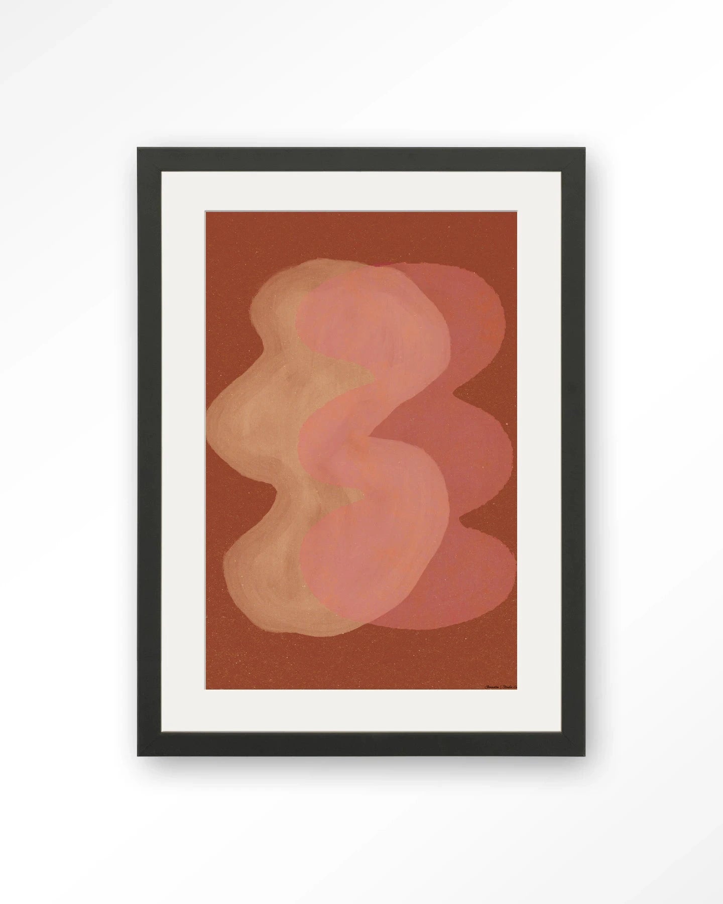 Elementa Rossa 2 - Moderne Wanddecoratie | Artprint, Glass Art, Wandkleed by Urban Cotton