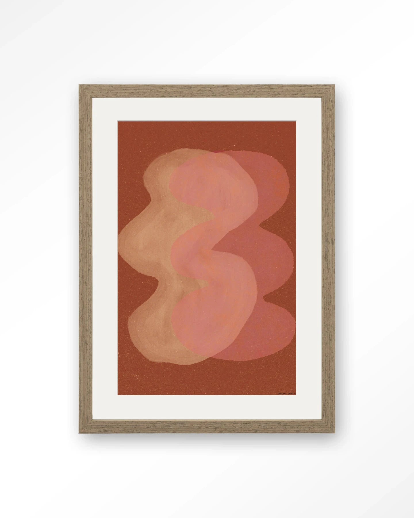 Elementa Rossa 2 - Moderne Wanddecoratie | Artprint, Glass Art, Wandkleed by Urban Cotton