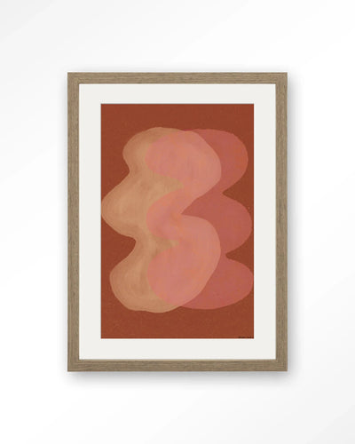 Elementa Rossa 2 - Moderne Wanddecoratie | Artprint, Glass Art, Wandkleed by Urban Cotton