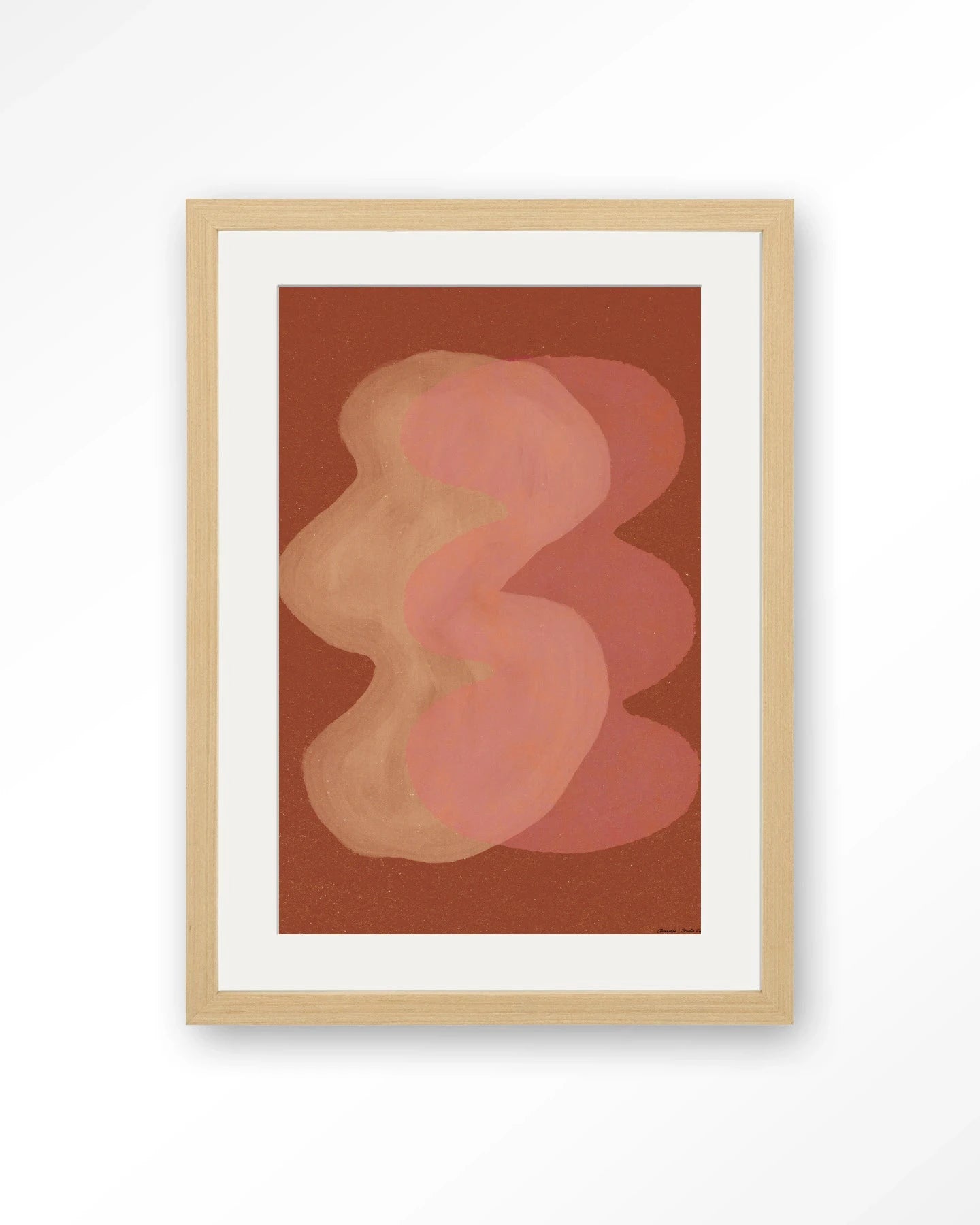 Elementa Rossa 2 - Moderne Wanddecoratie | Artprint, Glass Art, Wandkleed by Urban Cotton