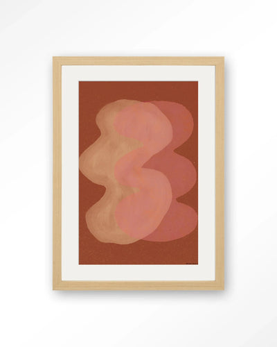 Elementa Rossa 2 - Moderne Wanddecoratie | Artprint, Glass Art, Wandkleed by Urban Cotton