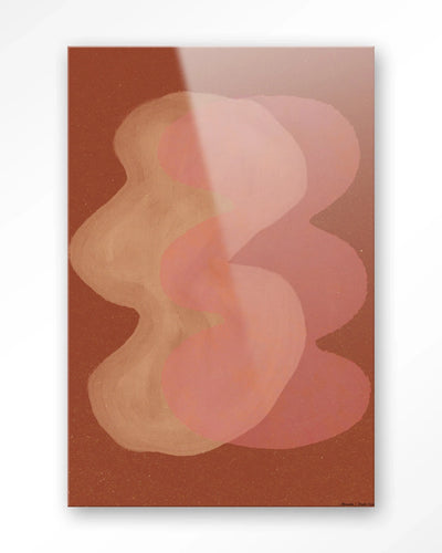 Elementa Rossa 2 - Moderne Wanddecoratie | Artprint, Glass Art, Wandkleed by Urban Cotton