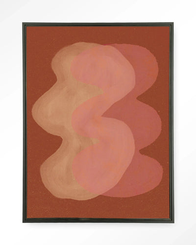 Elementa Rossa 2 - Moderne Wanddecoratie | Artprint, Glass Art, Wandkleed by Urban Cotton