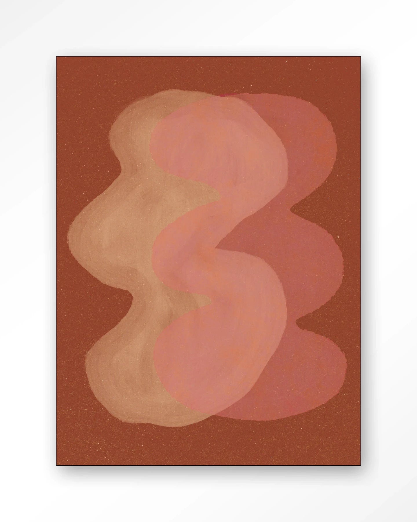 Elementa Rossa 2 - Moderne Wanddecoratie | Artprint, Glass Art, Wandkleed by Urban Cotton