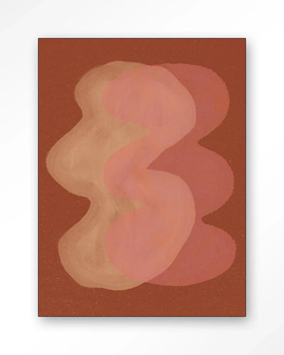 Elementa Rossa 2 - Moderne Wanddecoratie | Artprint, Glass Art, Wandkleed by Urban Cotton