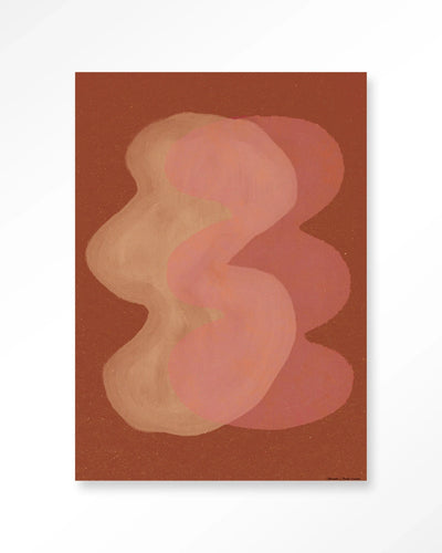 Elementa Rossa 2 - Moderne Wanddecoratie | Artprint, Glass Art, Wandkleed by Urban Cotton