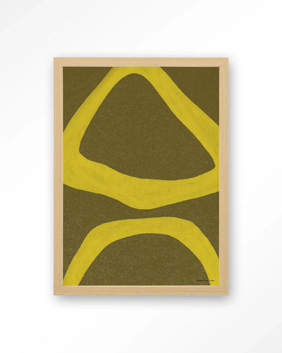 Elementa Verde 1 - Moderne Wanddecoratie | Artprint, Glass Art, Wandkleed by Urban Cotton