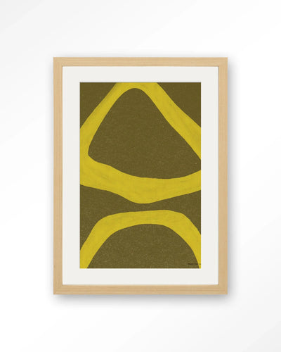 Elementa Verde 1 - Moderne Wanddecoratie | Artprint, Glass Art, Wandkleed by Urban Cotton