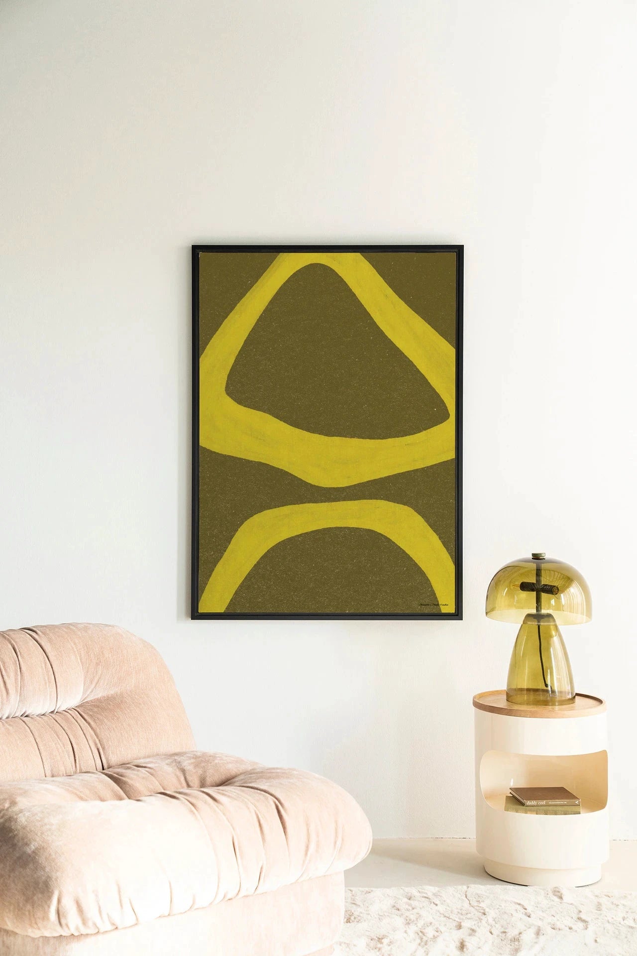 Elementa Verde 1 - Moderne Wanddecoratie | Artprint, Glass Art, Wandkleed by Urban Cotton