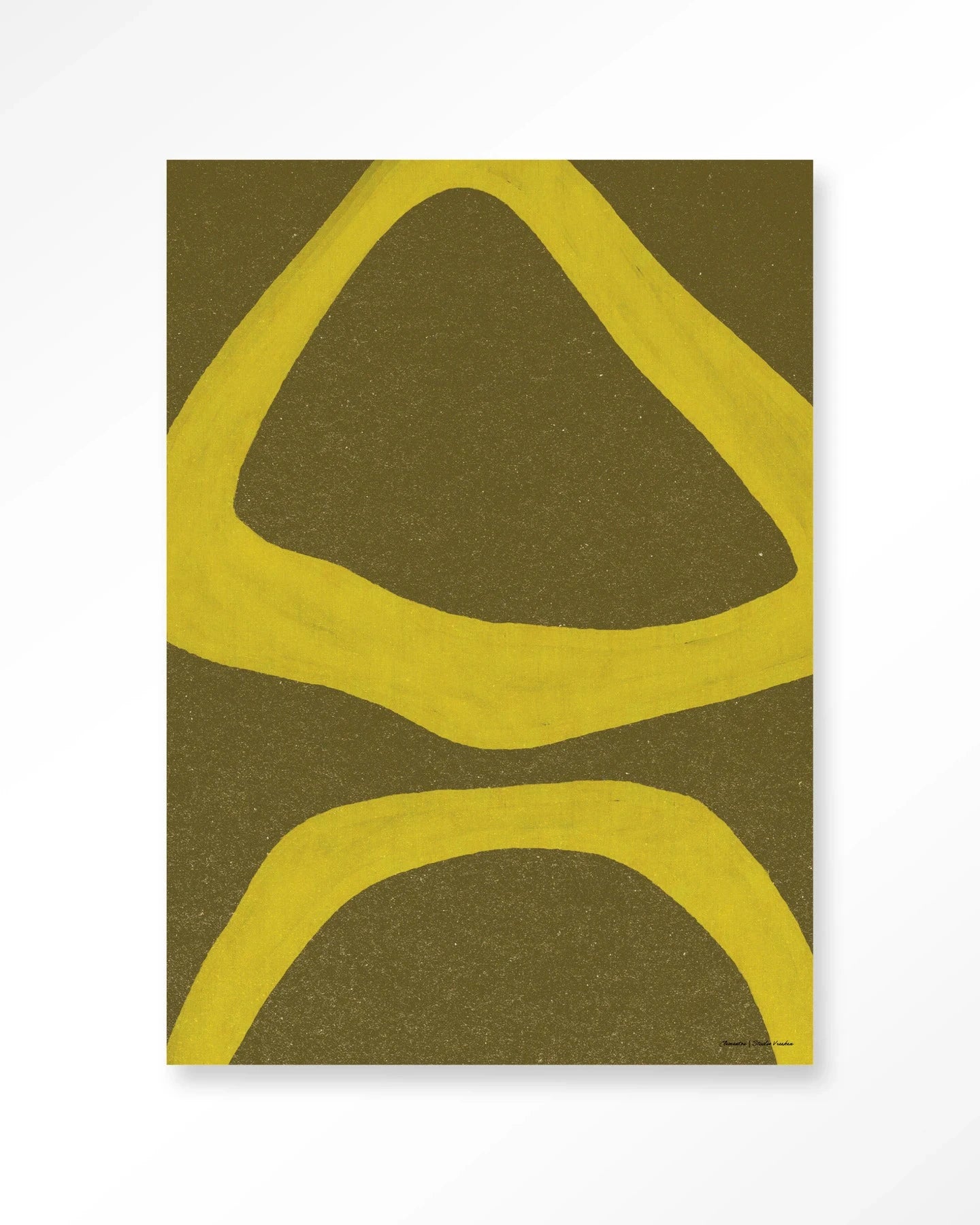 Elementa Verde 1 - Moderne Wanddecoratie | Artprint, Glass Art, Wandkleed by Urban Cotton