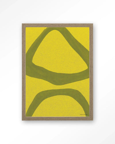Elementa Verde 2 - Moderne Wanddecoratie | Artprint, Glass Art, Wandkleed by Urban Cotton