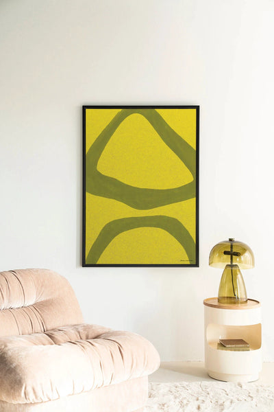 Elementa Verde 2 - Moderne Wanddecoratie | Artprint, Glass Art, Wandkleed by Urban Cotton