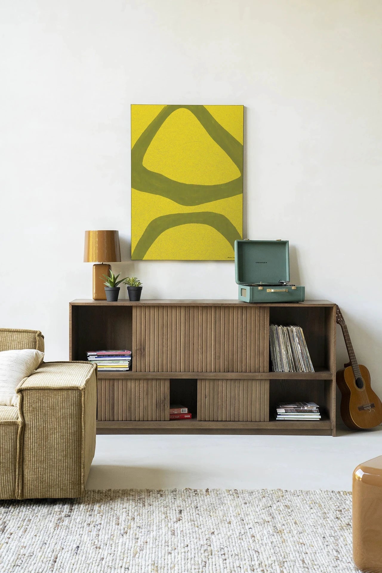 Elementa Verde 2 - Moderne Wanddecoratie | Artprint, Glass Art, Wandkleed by Urban Cotton
