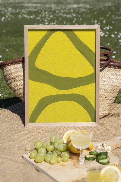 Elementa Verde 2 - Moderne Wanddecoratie | Artprint, Glass Art, Wandkleed by Urban Cotton