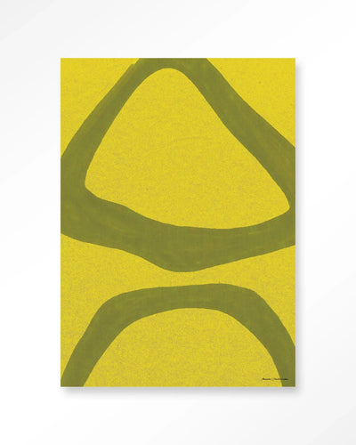 Elementa Verde 2 - Moderne Wanddecoratie | Artprint, Glass Art, Wandkleed by Urban Cotton