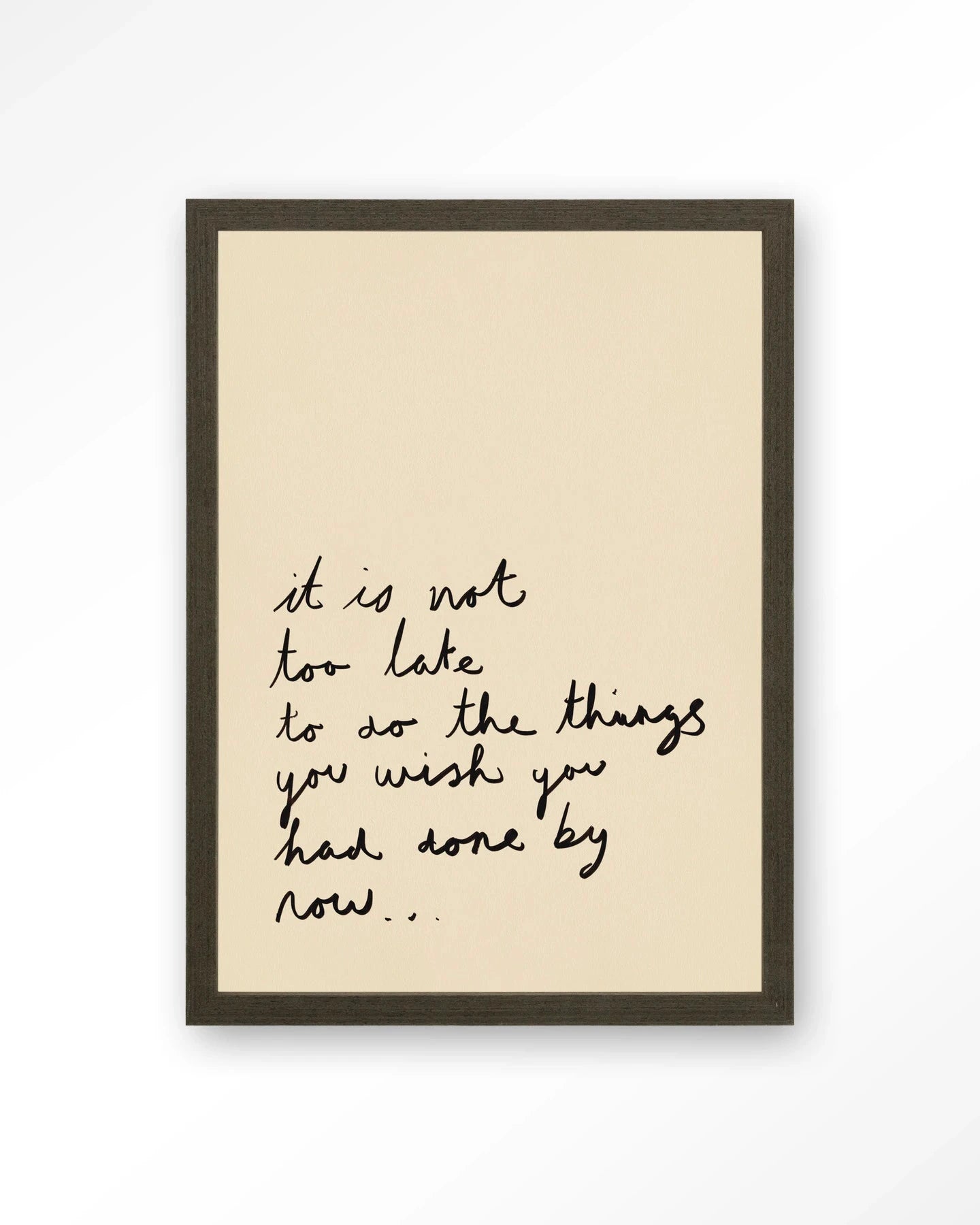 Not Too Late - Moderne Wanddecoratie | Artprint, Glass Art, Wandkleed by Urban Cotton