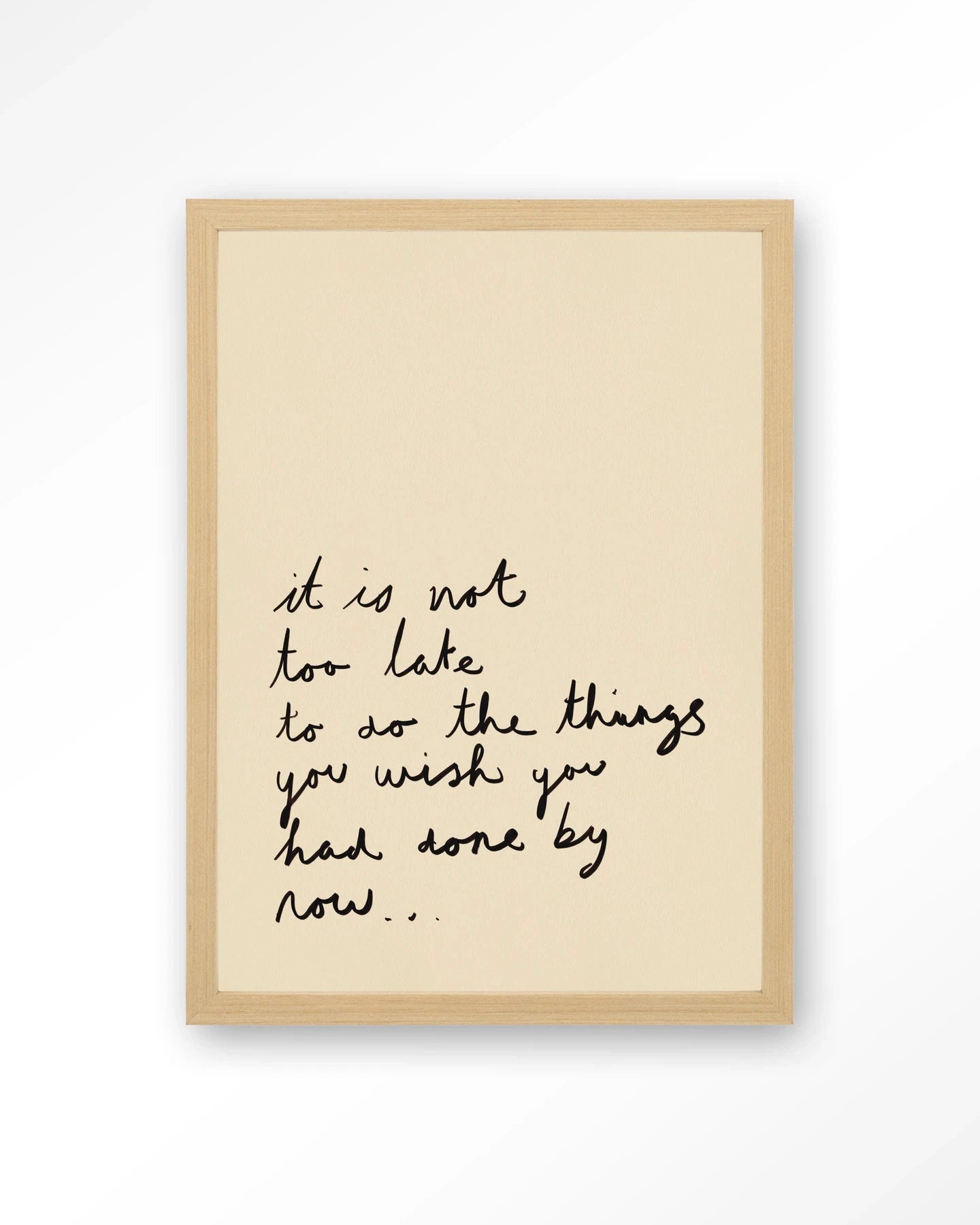 Not Too Late - Moderne Wanddecoratie | Artprint, Glass Art, Wandkleed by Urban Cotton