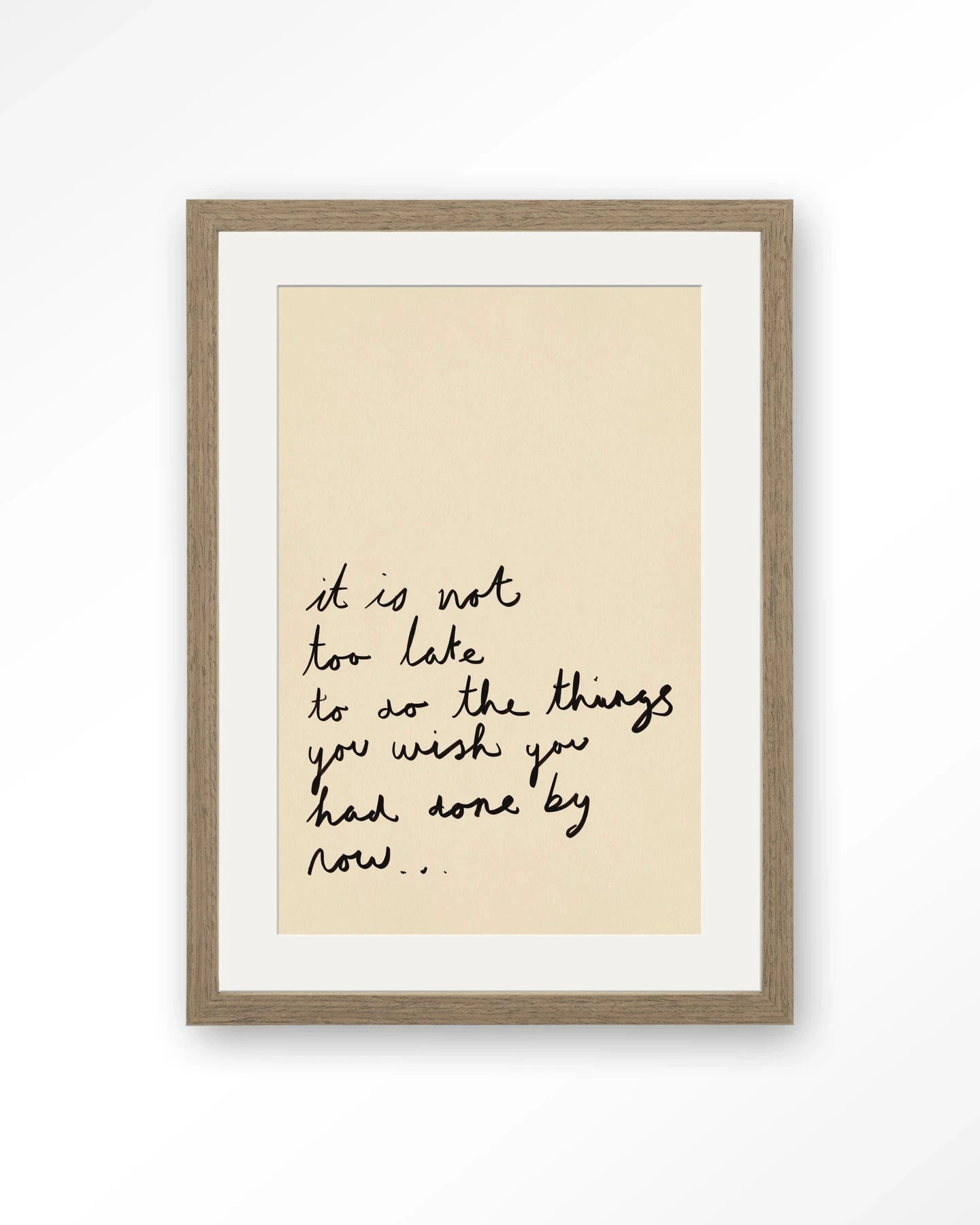 Not Too Late - Moderne Wanddecoratie | Artprint, Glass Art, Wandkleed by Urban Cotton