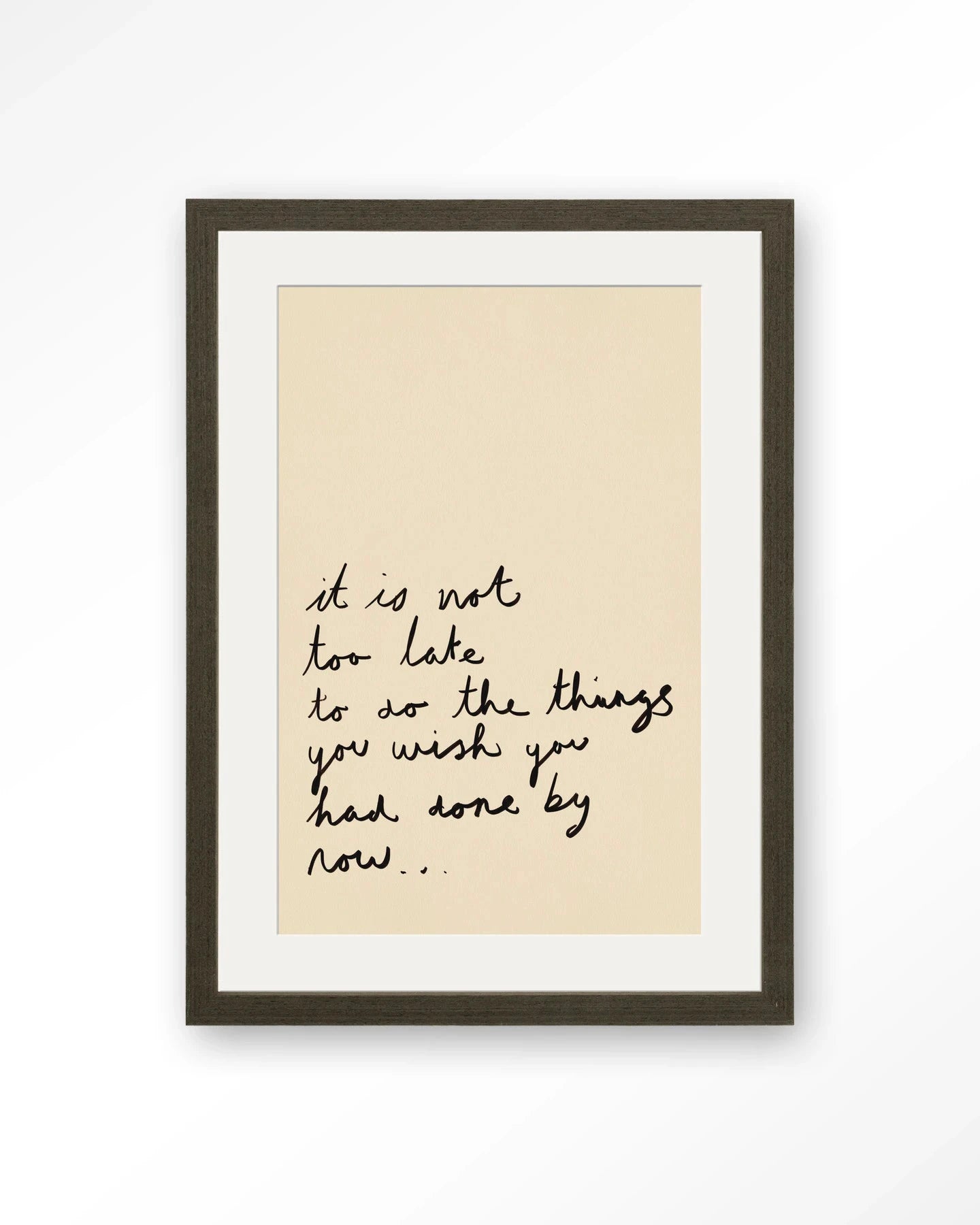 Not Too Late - Moderne Wanddecoratie | Artprint, Glass Art, Wandkleed by Urban Cotton