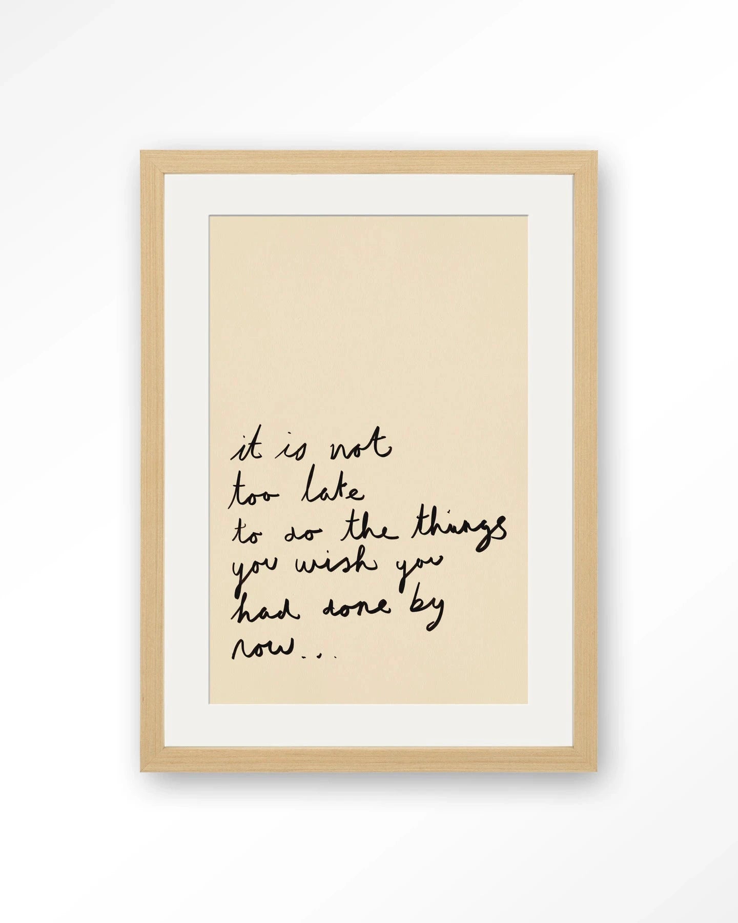 Not Too Late - Moderne Wanddecoratie | Artprint, Glass Art, Wandkleed by Urban Cotton