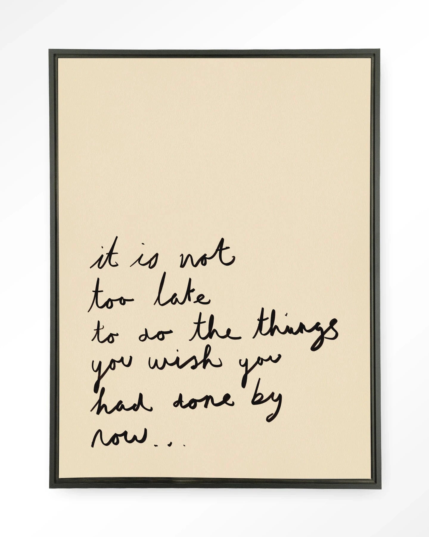 Not Too Late - Moderne Wanddecoratie | Artprint, Glass Art, Wandkleed by Urban Cotton