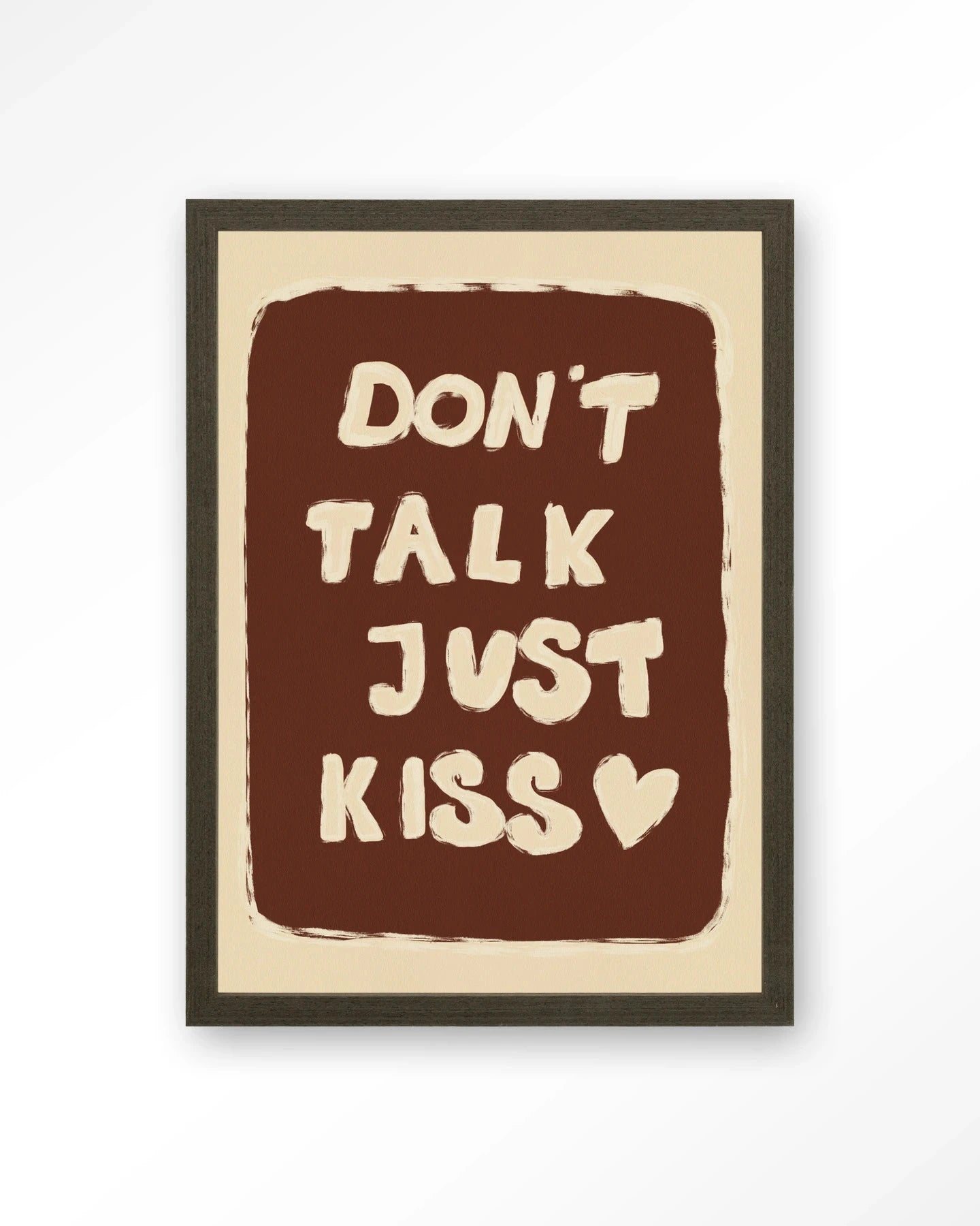 Just Kiss - Moderne Wanddecoratie | Artprint, Glass Art, Wandkleed by Urban Cotton