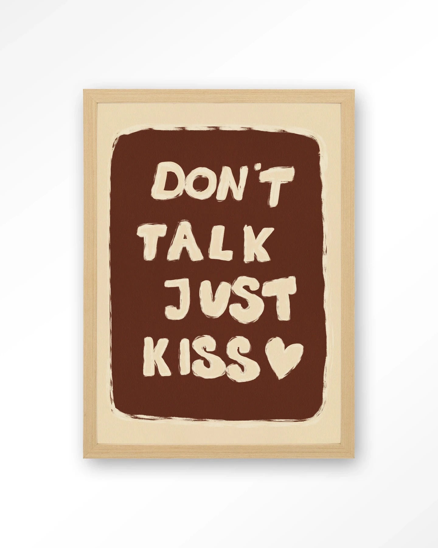 Just Kiss - Moderne Wanddecoratie | Artprint, Glass Art, Wandkleed by Urban Cotton