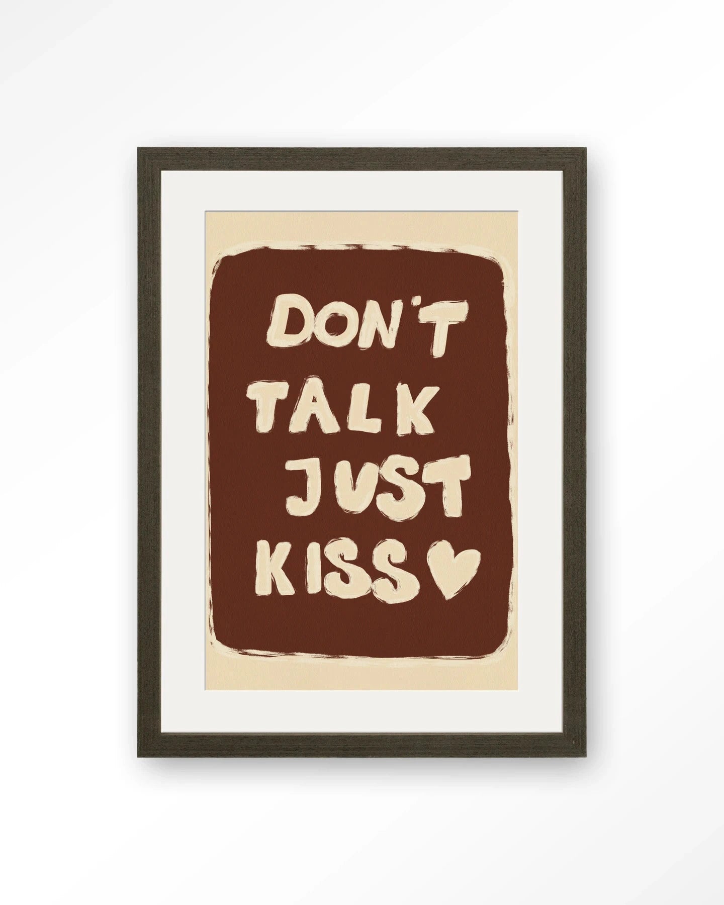 Just Kiss - Moderne Wanddecoratie | Artprint, Glass Art, Wandkleed by Urban Cotton