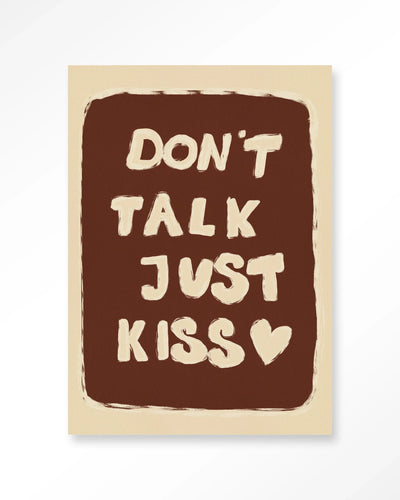 Just Kiss - Moderne Wanddecoratie | Artprint, Glass Art, Wandkleed by Urban Cotton