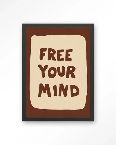 Free Your Mind - Moderne Wanddecoratie | Artprint, Glass Art, Wandkleed by Urban Cotton