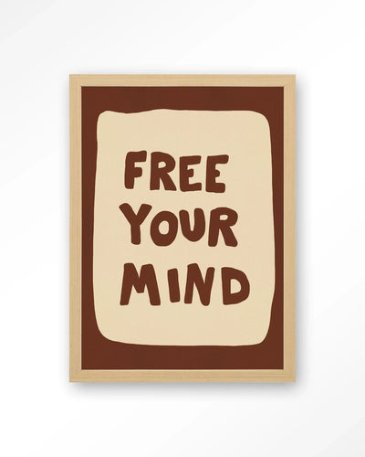 Free Your Mind - Moderne Wanddecoratie | Artprint, Glass Art, Wandkleed by Urban Cotton