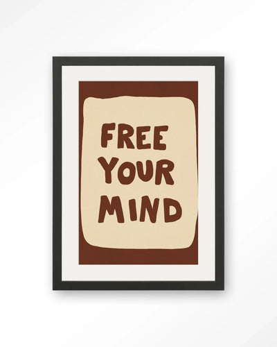 Free Your Mind - Moderne Wanddecoratie | Artprint, Glass Art, Wandkleed by Urban Cotton