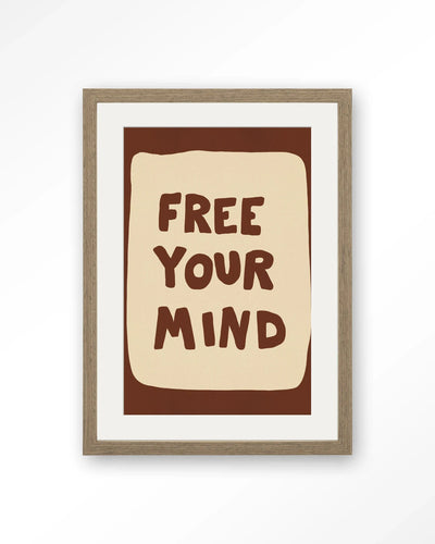 Free Your Mind - Moderne Wanddecoratie | Artprint, Glass Art, Wandkleed by Urban Cotton