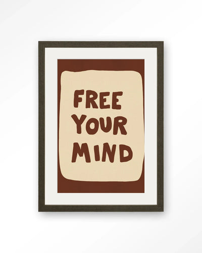 Free Your Mind - Moderne Wanddecoratie | Artprint, Glass Art, Wandkleed by Urban Cotton