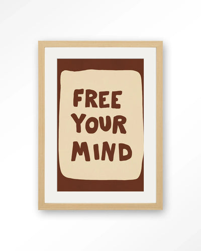 Free Your Mind - Moderne Wanddecoratie | Artprint, Glass Art, Wandkleed by Urban Cotton