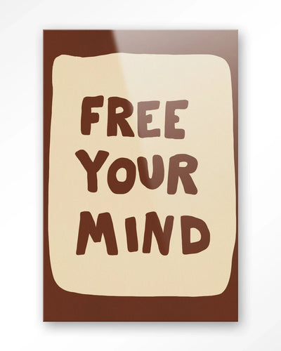 Free Your Mind - Moderne Wanddecoratie | Artprint, Glass Art, Wandkleed by Urban Cotton