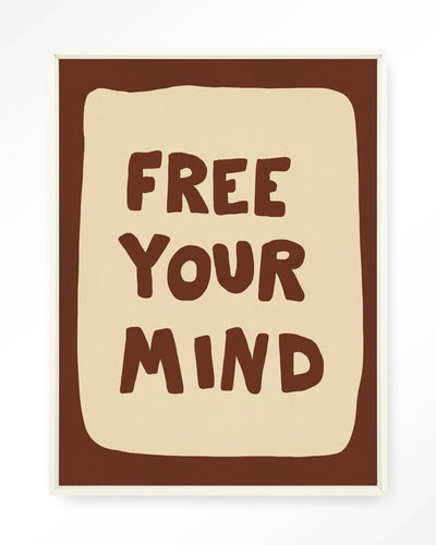 Free Your Mind - Moderne Wanddecoratie | Artprint, Glass Art, Wandkleed by Urban Cotton