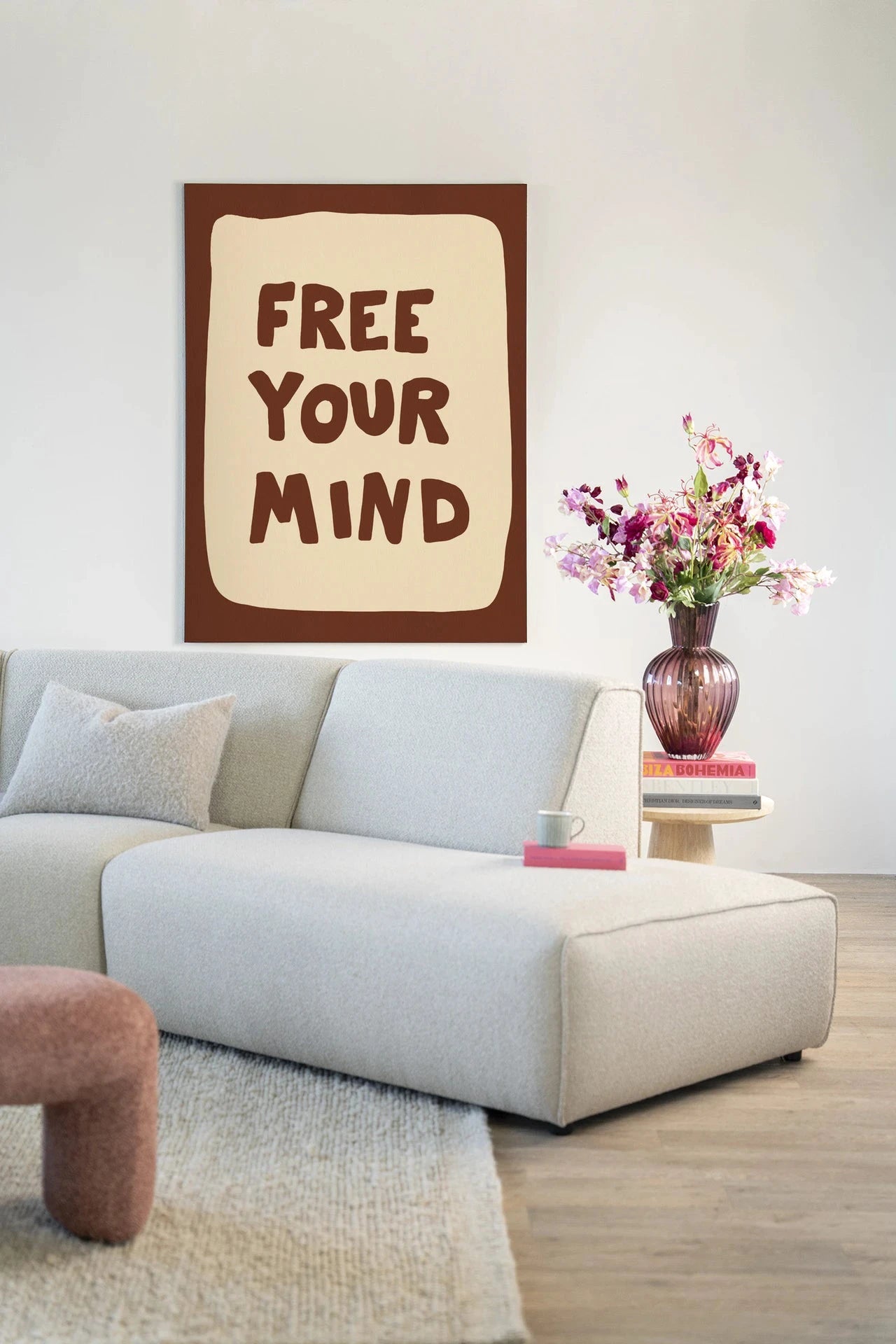 Free Your Mind - Moderne Wanddecoratie | Artprint, Glass Art, Wandkleed by Urban Cotton