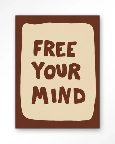 Free Your Mind - Moderne Wanddecoratie | Artprint, Glass Art, Wandkleed by Urban Cotton