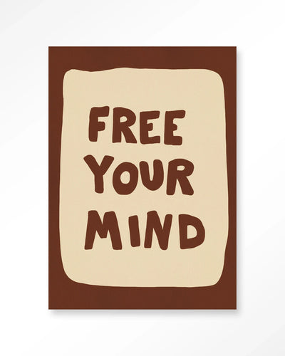 Free Your Mind - Moderne Wanddecoratie | Artprint, Glass Art, Wandkleed by Urban Cotton