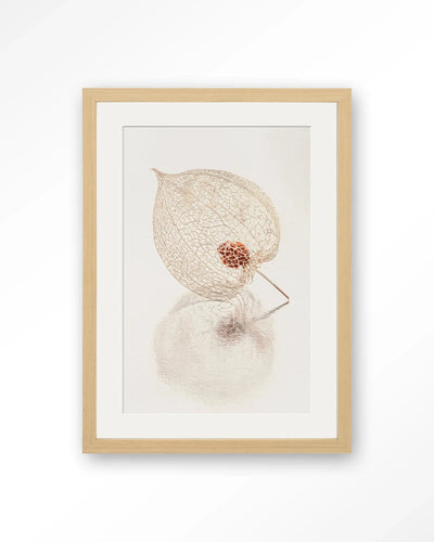 De Reflectie Van Vergankelijkheid In Lichte Tinten - Moderne Wanddecoratie | Artprint, Glass Art, Wandkleed by Urban Cotton