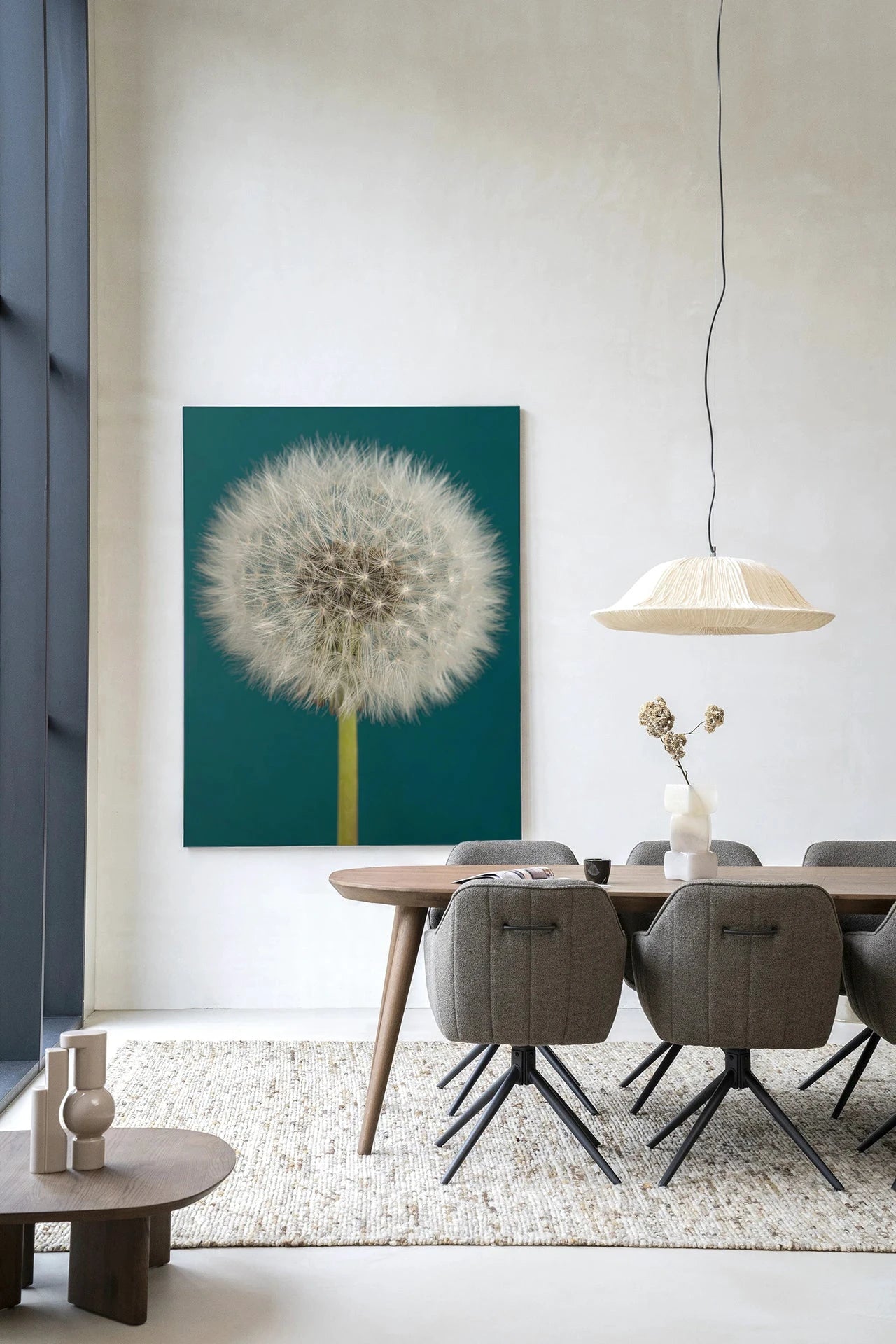 Pluizige Paardenbloem - Moderne Wanddecoratie | Artprint, Glass Art, Wandkleed by Urban Cotton