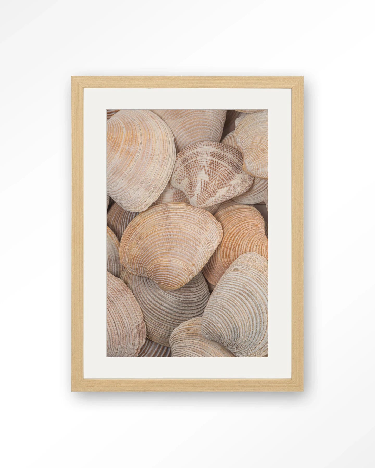 Tijdloze Rust: In Een Zee Van Schelpen - Moderne Wanddecoratie | Artprint, Glass Art, Wandkleed by Urban Cotton