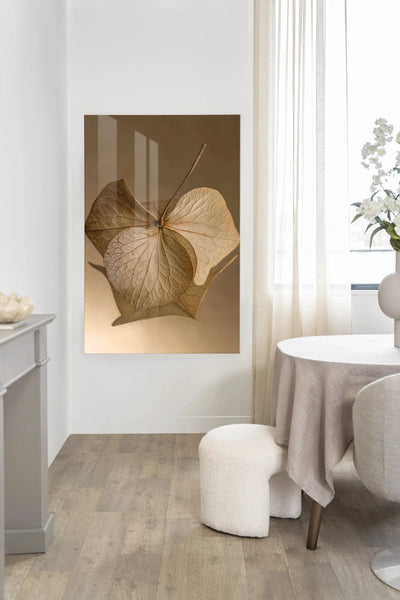 Leaf Me: Sheltered - Moderne Wanddecoratie | Artprint, Glass Art, Wandkleed by Urban Cotton