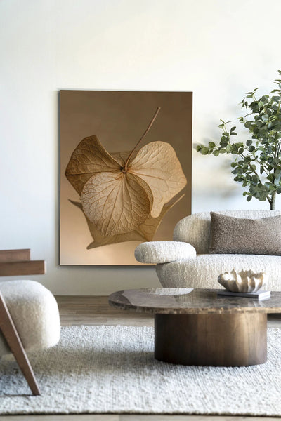 Leaf Me: Sheltered - Moderne Wanddecoratie | Artprint, Glass Art, Wandkleed by Urban Cotton