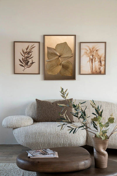 Leaf Me: Unfolded - Moderne Wanddecoratie | Artprint, Glass Art, Wandkleed by Urban Cotton