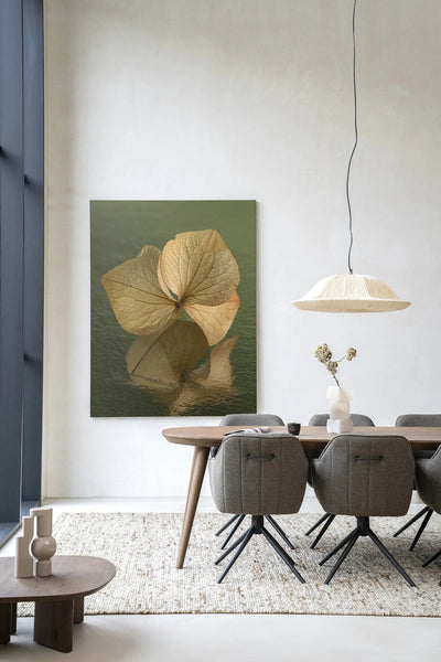Leaf Me: In Reflection - Moderne Wanddecoratie | Artprint, Glass Art, Wandkleed by Urban Cotton